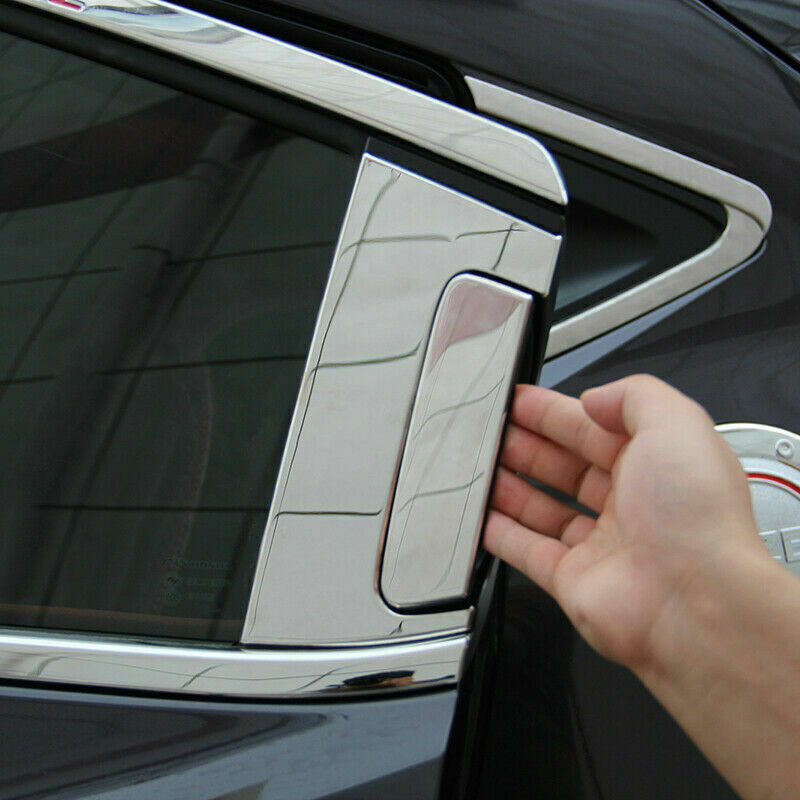 Chrome Window Pillar Panel Decorate Cover Fit for Honda Vezel HR-V HRV 2016-2020