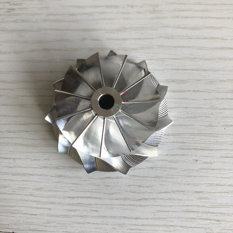 GT2554R 42.12/54.39 mm 11+0 Blade High-Performance Turbine Billet Compressor Wheel