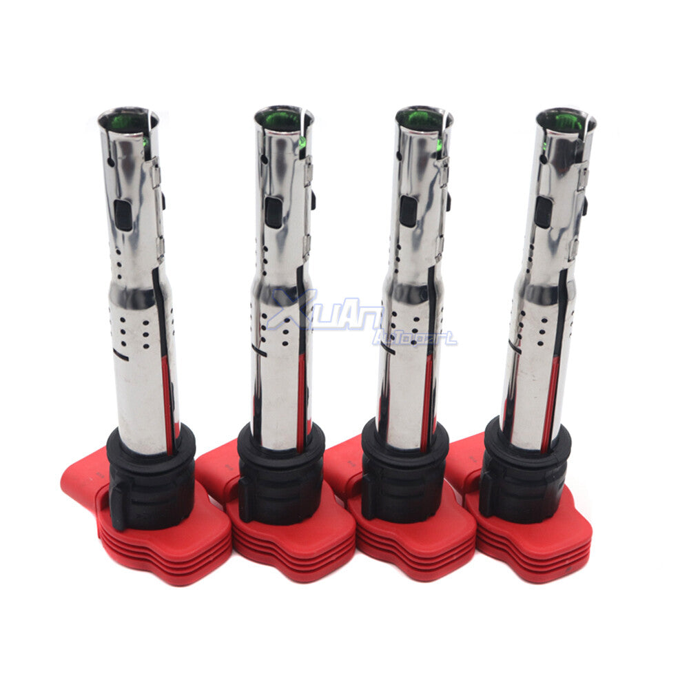4-pack 06E905115E ignition coils suitable for Audi Q5 R8 Q7, for Volkswagen for Golf , Touareg, and for Porsche .