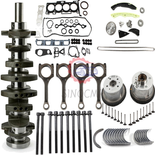 G4KC Engine Rebuild Kit w/ Gasket Set 20910-25B00A Crankshaft for Hyundai Sonata