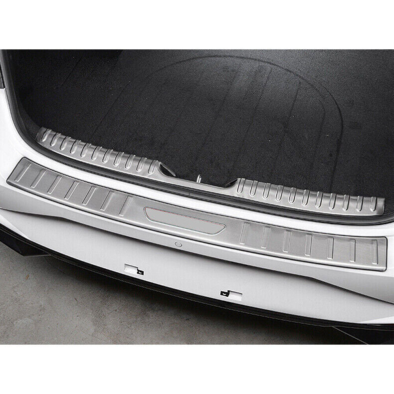 for Hyundai for Elantra 2021-23 Silver Steel Rear Bumper Sill Plate Protector Cover
