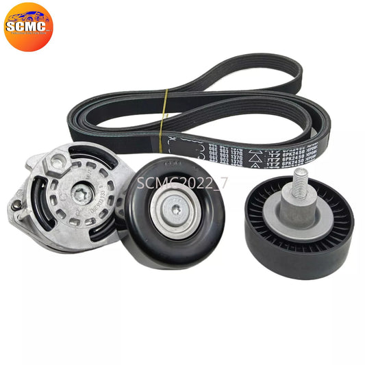 6PK2450 Engine Belt Tensioner Idler Pulley Kit for AUDI A4 A5 S5 3.0T 06E903137Q