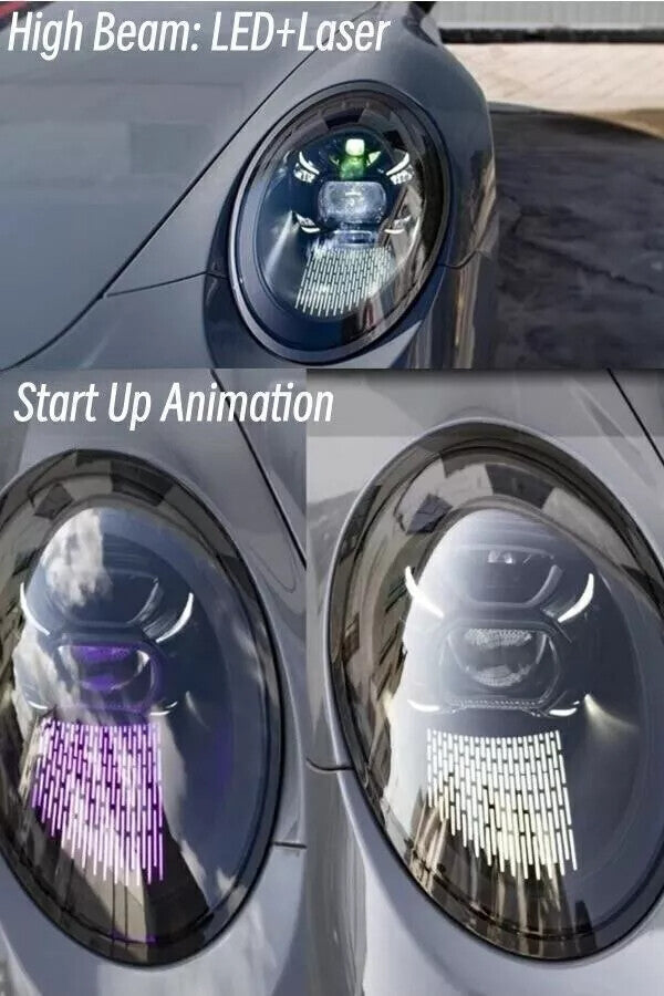 2x Matrix LED PDLS Laser Headlights for Porsche 911 991 991.1 991.2 2012-2018