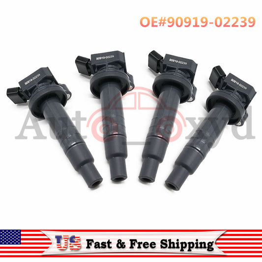 for Toyota Celica for Corolla Matrix for Pontiac Vibe 1.8L 4X Ignition Coil 90919-02239
