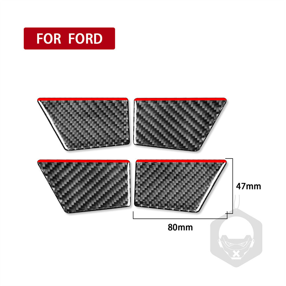 Carbon Fiber Interior Door Handle Bowl Panel Trim for Ford Fusion Mondeo 2013-19