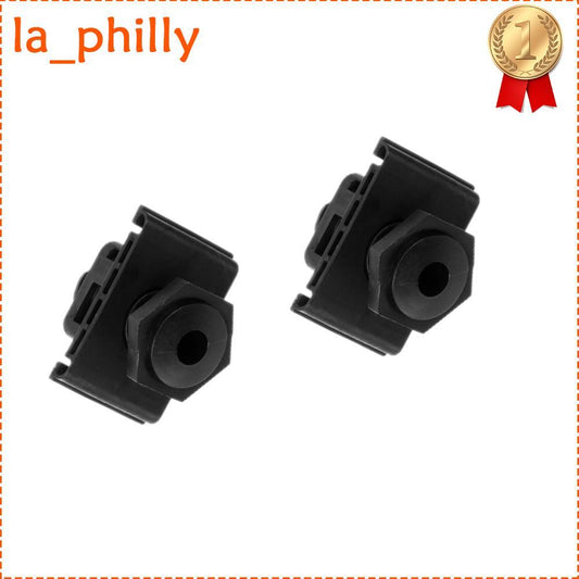 Set of 2 Hood Bumper Buffer Black for Ram 1500 2500 3500 for Chrysler Town Country