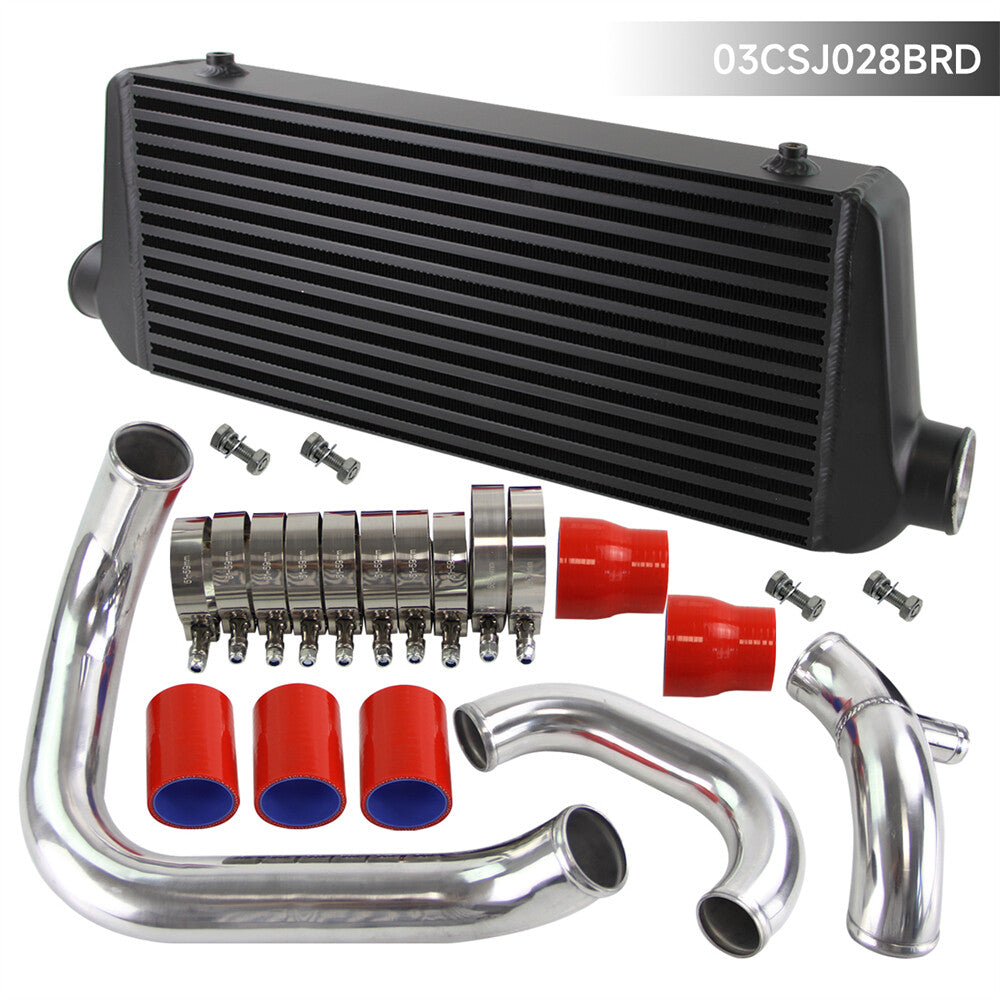 Front Mount Intercooler Kit for Audi A4 1.8T B5 Quattro 98-01 In/Out 2.5 Red