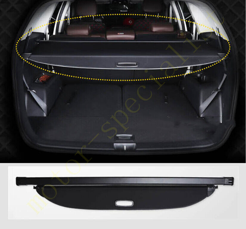 Rear Trunk Cargo Cover Black Security Shield Shade for Hyundai Palisade 20-2024