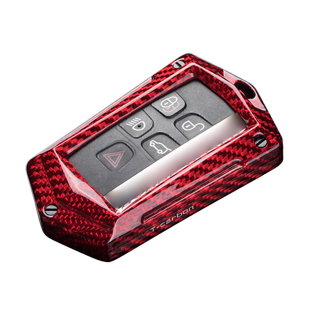 Key Fob Case Cover for Land Rover for Range Rover for Jaguar XE XF XJ Carbon Fiber