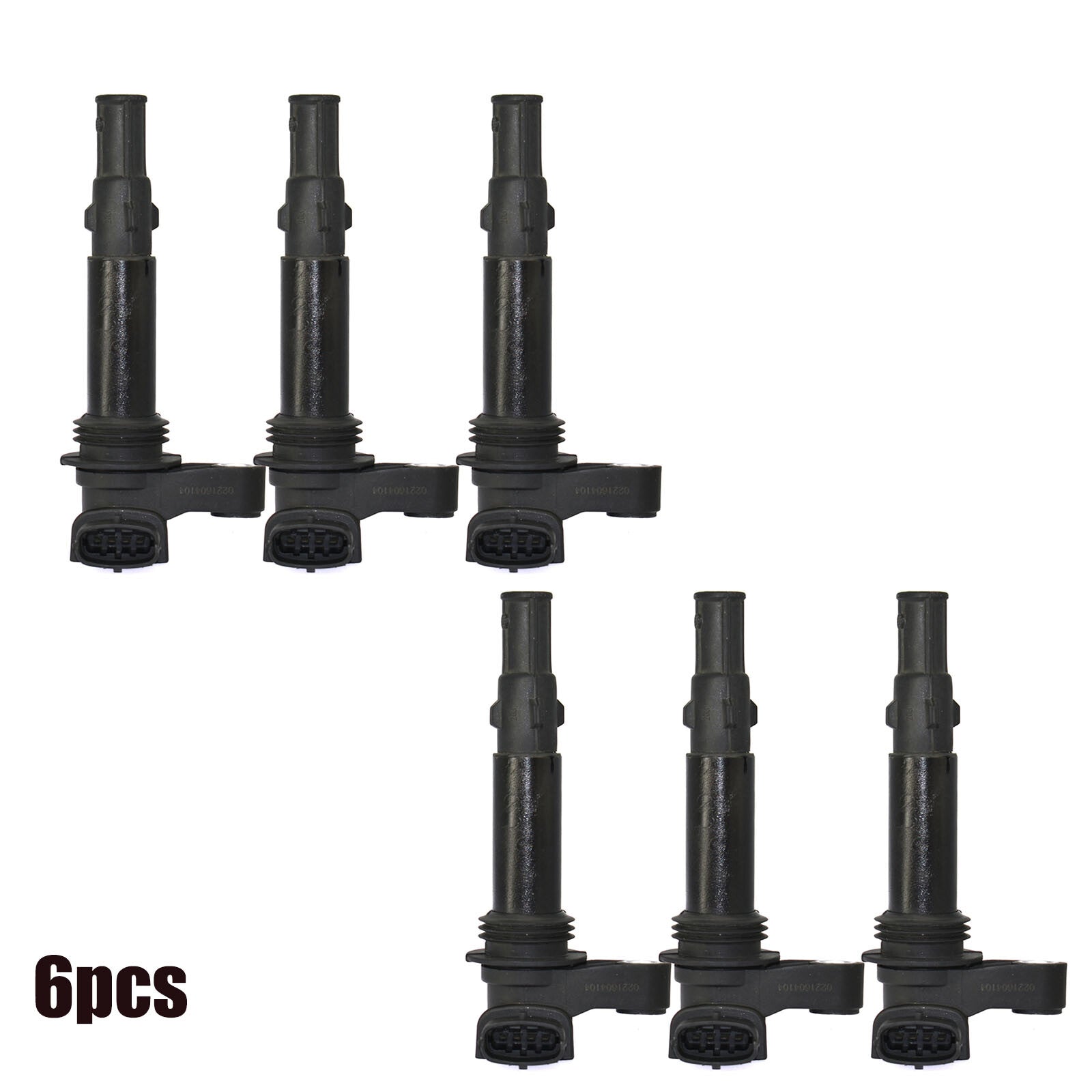 6x Ignition Coils 0221604104 for Buick Enclave for Saab for Cadillac CTS for GMC V6 3.6L