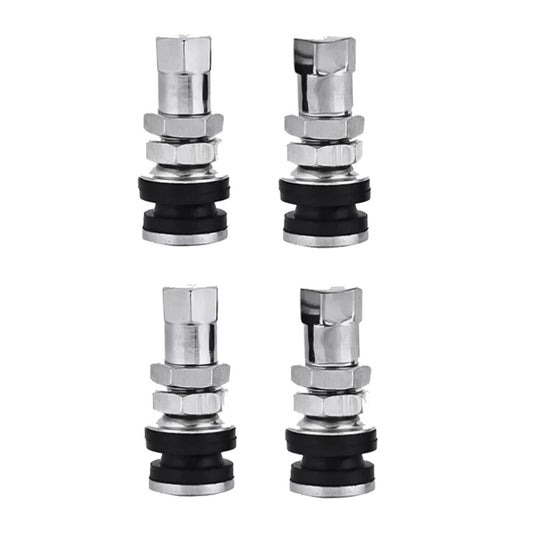 4XPCS Flush Mount Metal Chrome Tire Valve Stems High Pressure Bolt Valve TR161