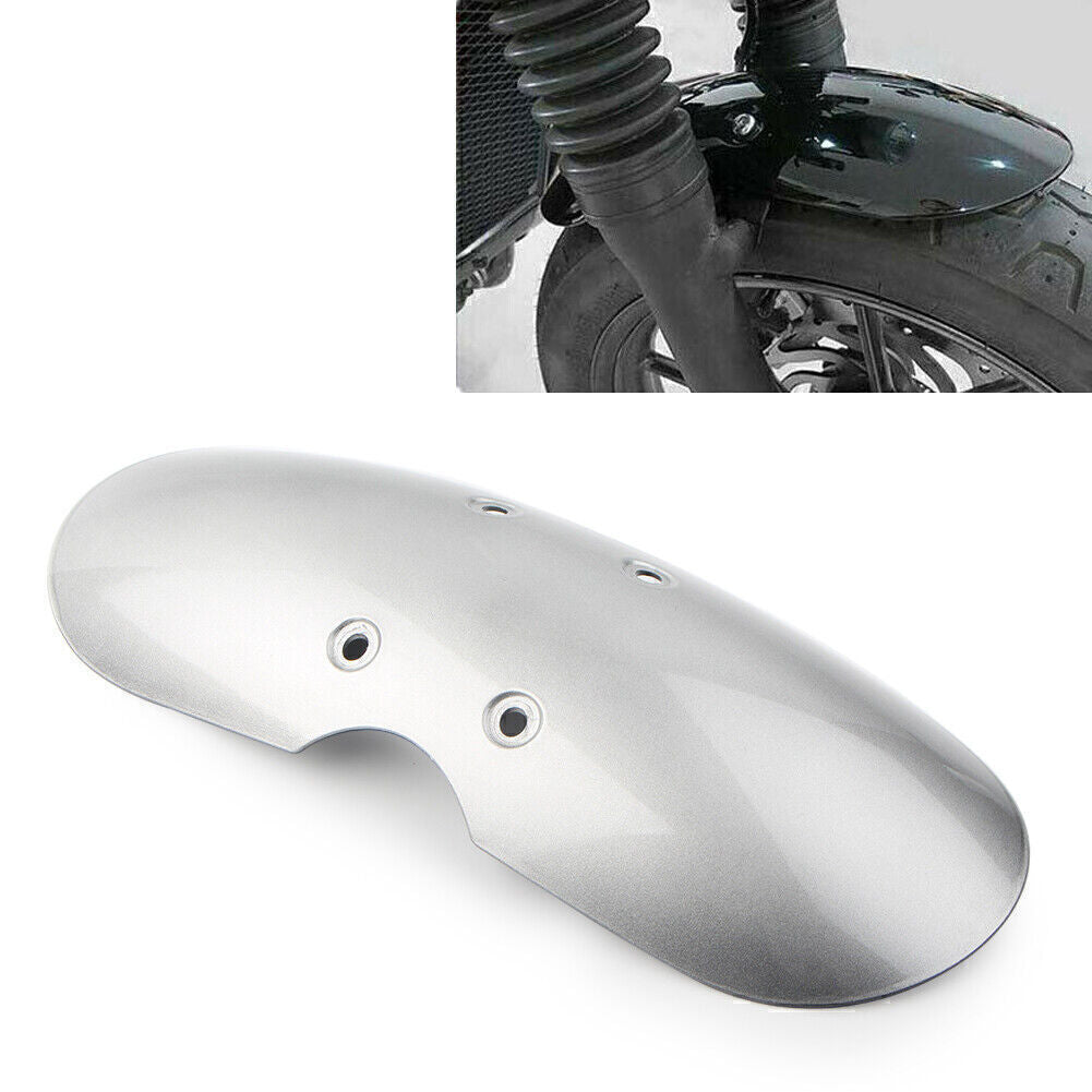Silver Front Fender Mudguard Cover Protect For2001-2016 Scrambler / Thruxton 900