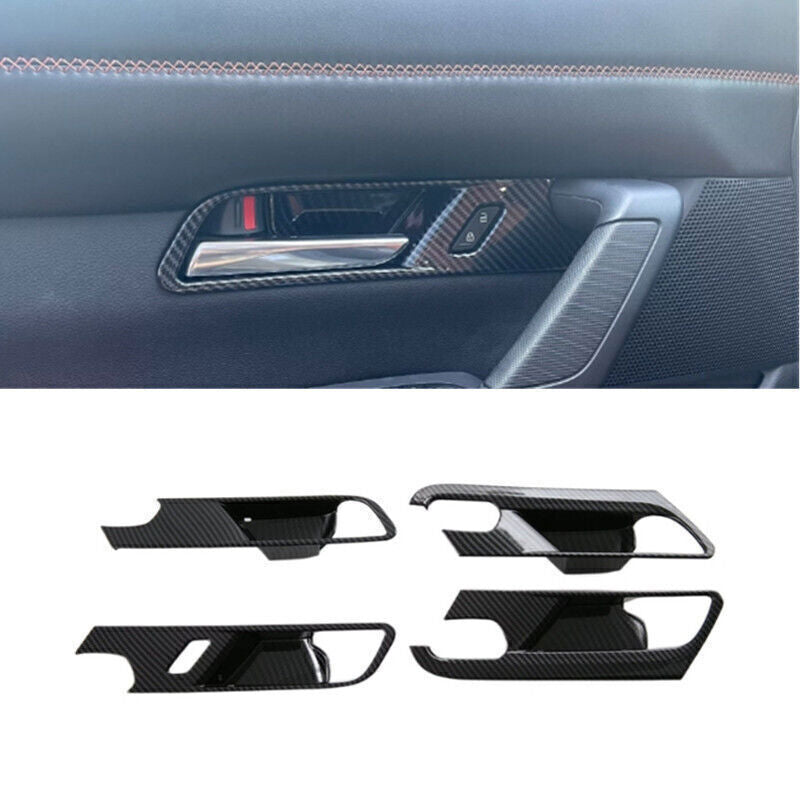 for Mazda CX-50 2023-2025 ABS Carbon Fiber Inner Door Handle Bowl Cover Trim 4X