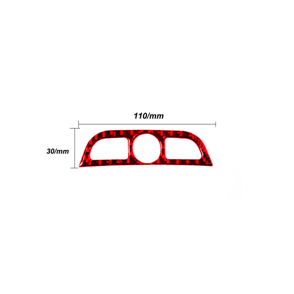 Red Carbon Fiber Center Armrest Compartment Door Cover for BMW 6 Series F12 F13