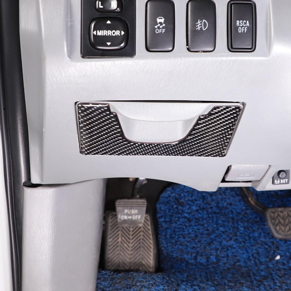 Carbon ABS instrument-side air socket decorative ring suitable for Toyota 86/Sub@ru BRZ 2022-22