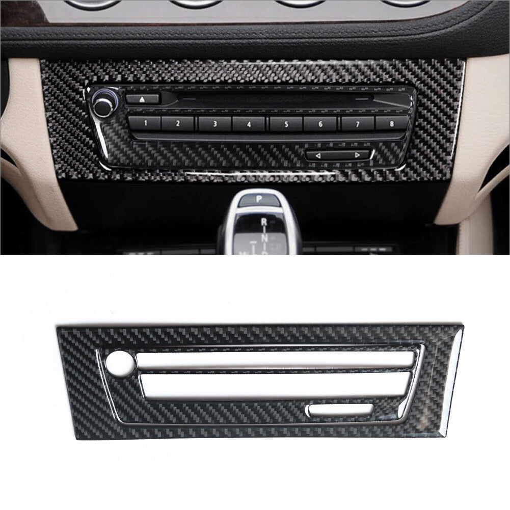2x carbon fiber radio with navigation system trim for BMW Z4 E89 2009-2016