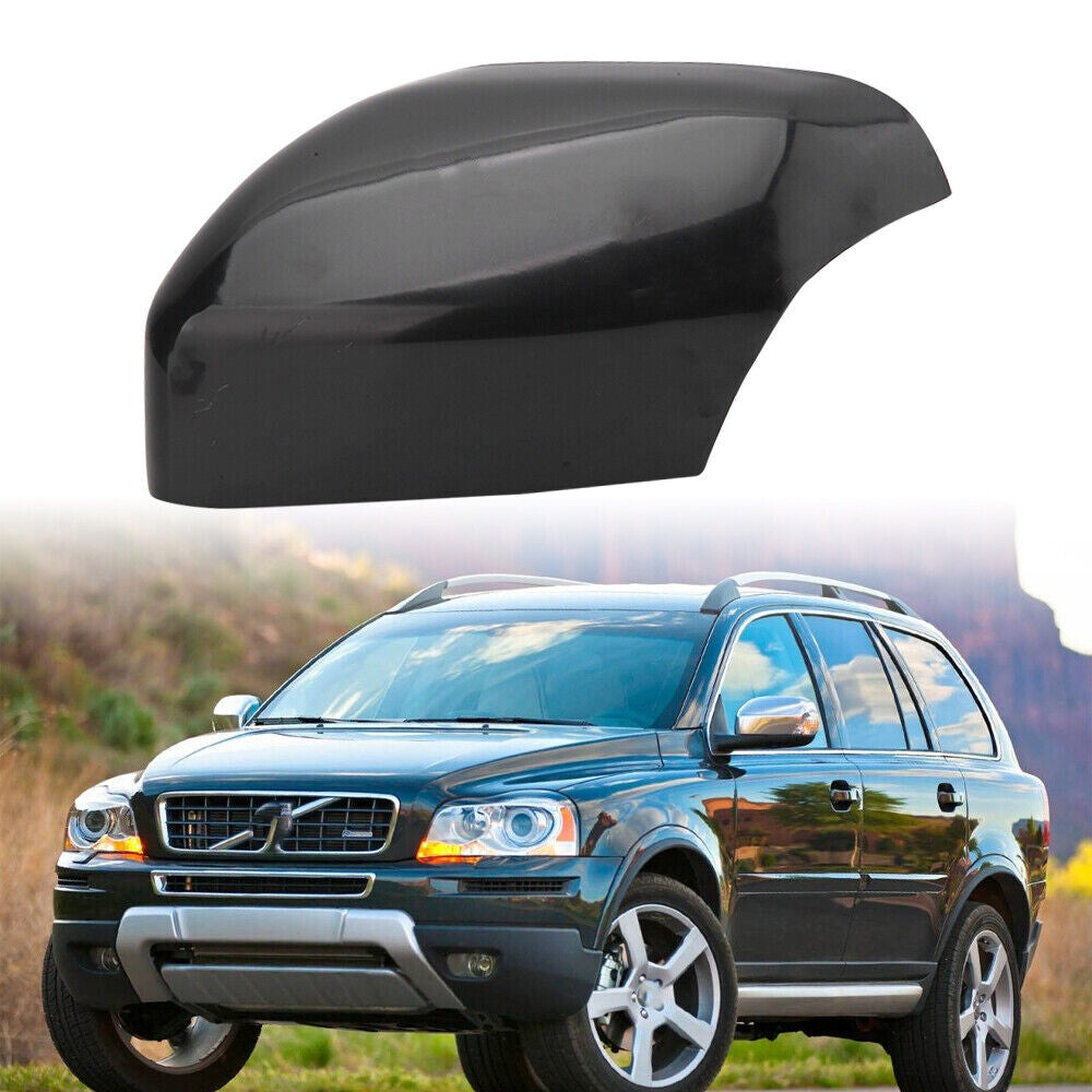 Left Driver Side Mirror Cover Car Door Cap for Volvo XC70 XC90 2007-14