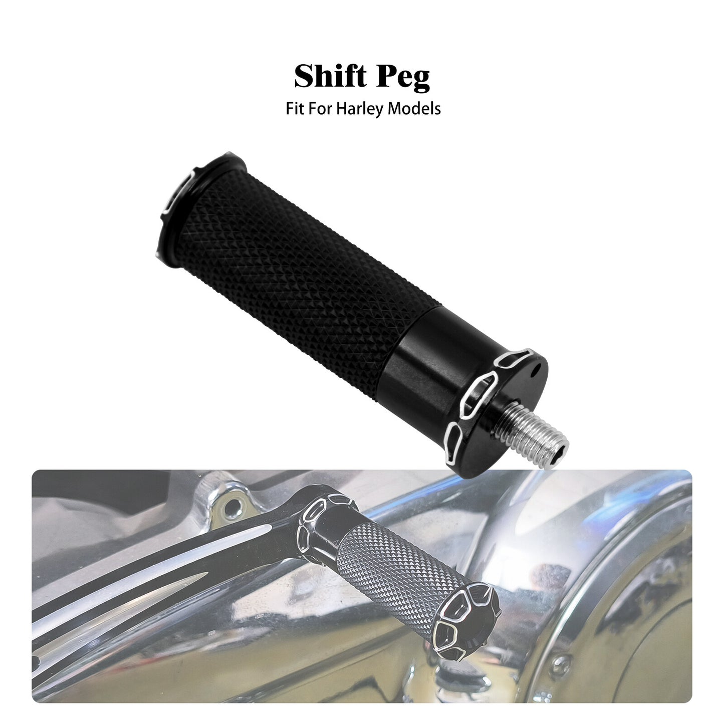 Particles Anti Slip Shifter Foot Peg for Harley Touring Dyna Softail Sportster