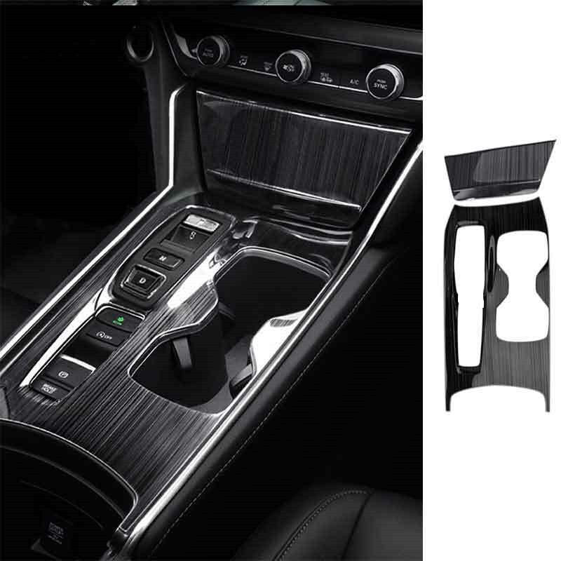 4P for Honda Accord 10th 2018-2022 Black Stainless Console Gear Shift Panel Trim