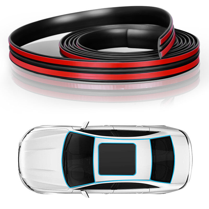 4M Car Windshield Roof Seal Noise Insulation Rubber Strip Sticker Accessories US