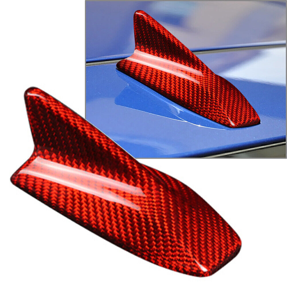 Shark Fin Antenna Cover Sticker Carbon Fiber Red for Lexus IS300C 2009 2010 2011