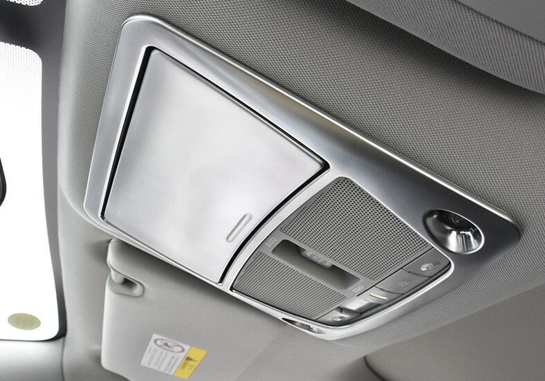 Front Reading Lamp Frame Cover Trim for Nissan Murano 2015-2021 Silver Car Steel