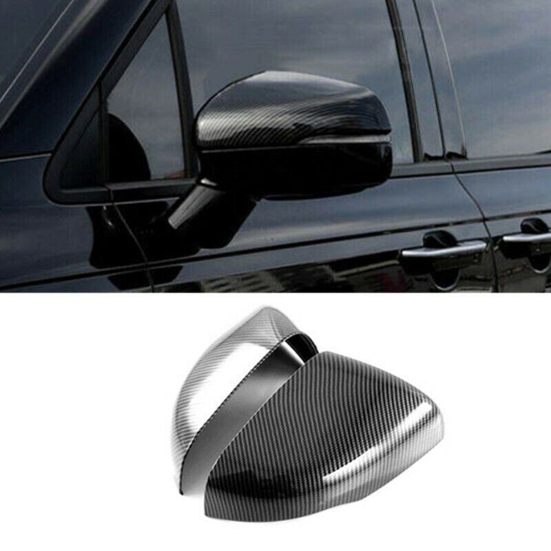 Carbon Fiber 2Pcs Side Rearview Mirror Cap Cover Trim for Kia Carnival 2021 2022