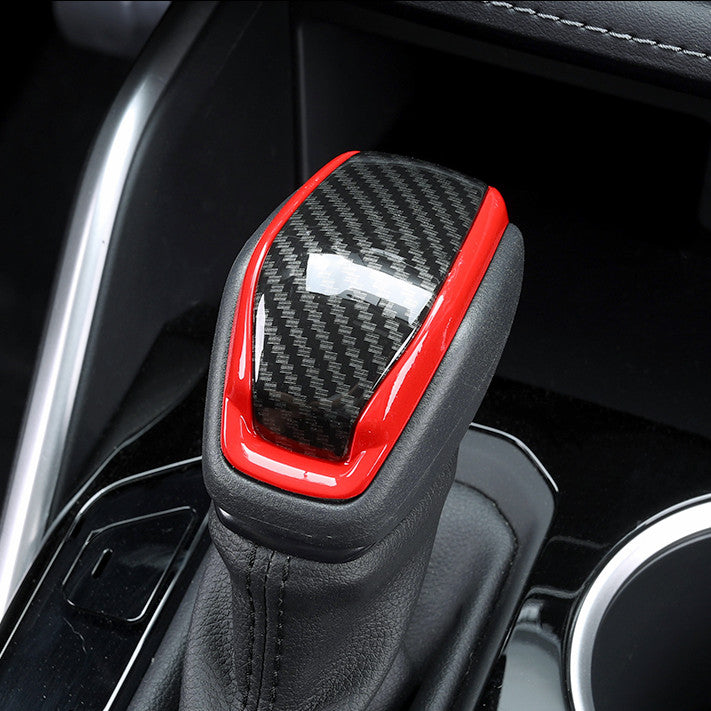 Carbon Red Gear Shift Knob Molding Cover Trim For 2020-2022 Highlander for Toyota