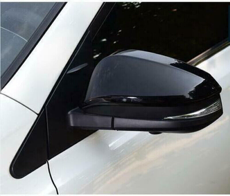 for TOYOTA RAV4 2014-2018 Gloss Black ABS Side Rearview Mirror Cover Cap Trims
