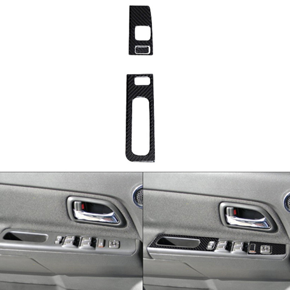 3X Carbon Fiber Driver Door Control Cover For Colorado 2004-12/ for canyon 2005-2012