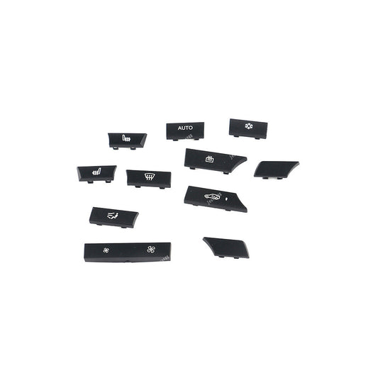 A/C Heater Control Switch 11X Button Key Caps Cover Kit Fit for BMW 5 Series F07 F10