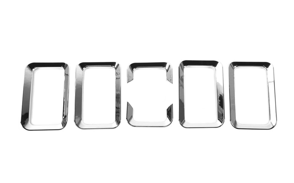6¡ÁChrome ABS Exterior Front Grill Grille Inserts Trim for Suzuki for Jimny 2019-2022