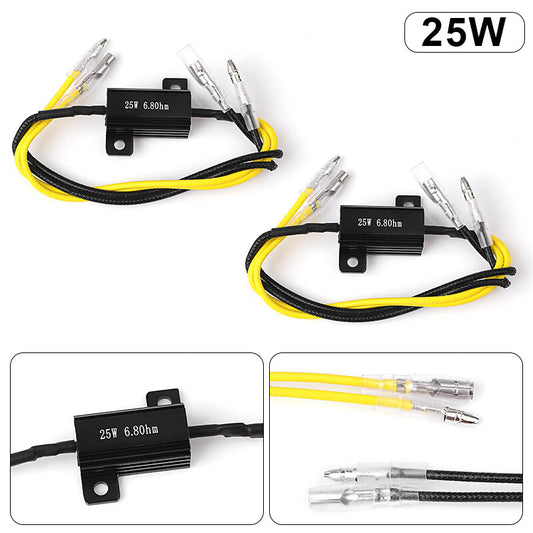 2 Motorcycle Turn Signal Indicator LED Load Resistor Flash Blinker Universal
