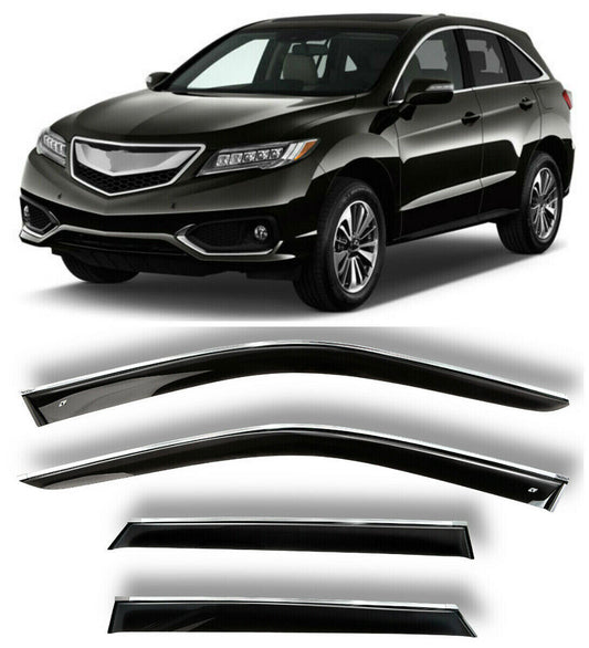 for Acura for RDX 2013-2018 Side Window Wind Visors Sun Rain Guard Vent Deflectors
