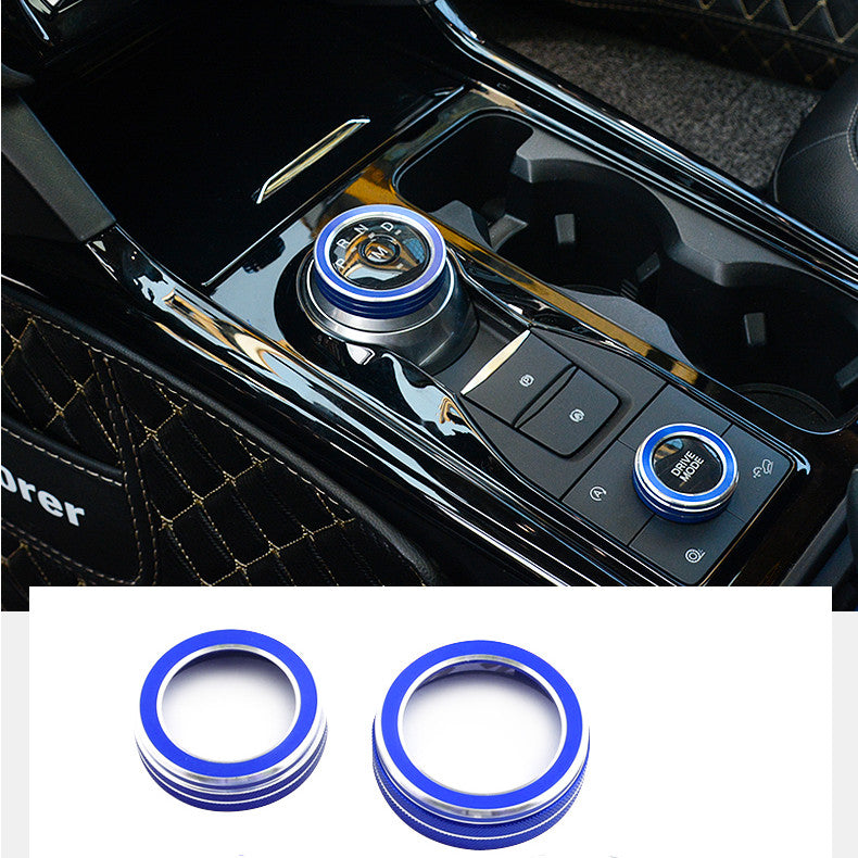 Blue Interior Panel Button Cover 2pcs for 2020  for ford  Explorer 2021