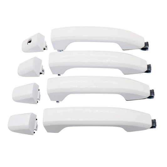 4pcs Olympic White Door Handles for Chevrolet Silverado 1500 2014-2018 22929464
