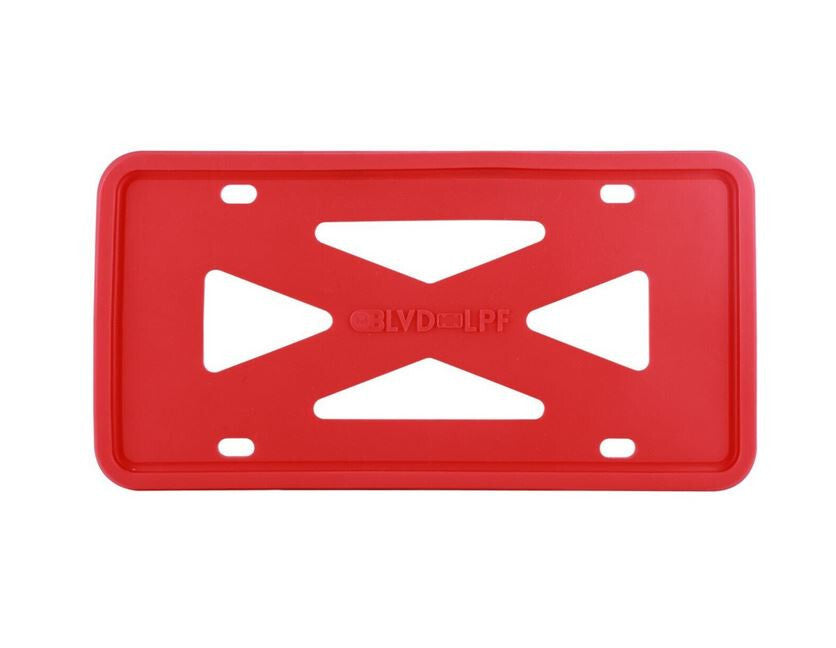 1 piece of red silicone car license plate frame cover for trunk suitable for Saab for Smart