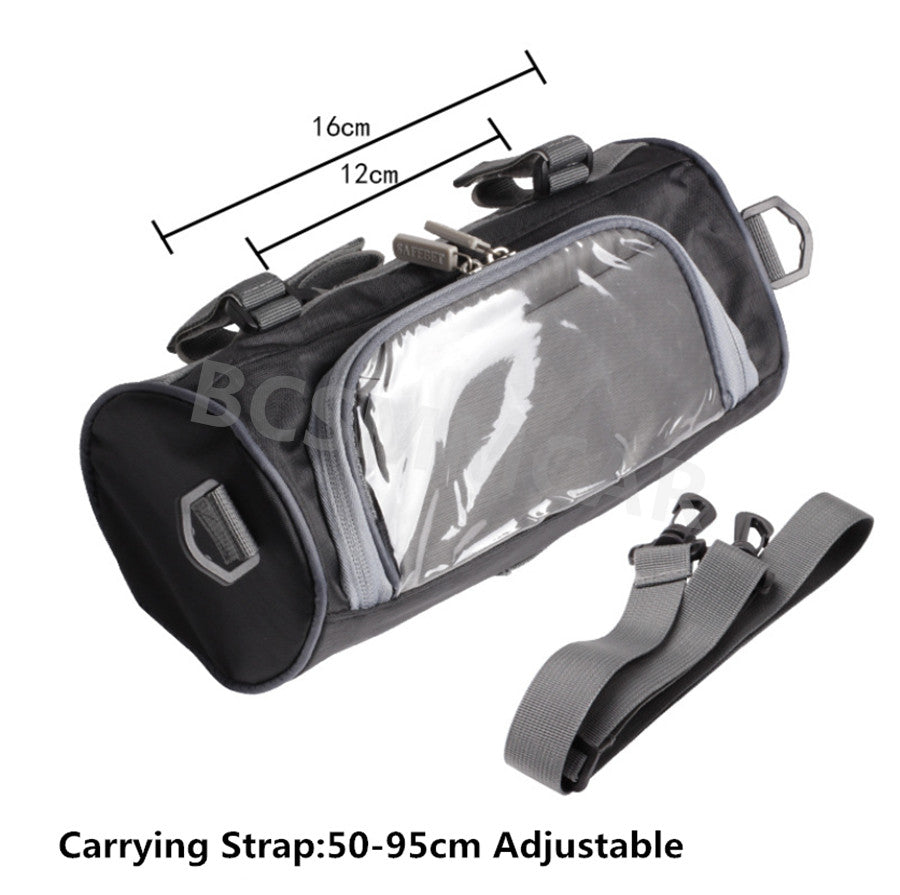 Motorcycle Bicycle Bag Front Handlebar Rainproof Saddle Shoulder Storage Bag