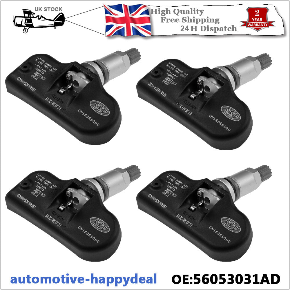 4PCS for Chrysler 200 300 for Dodge TPMS Tire Pressure Monitoring Sensor 56053031AD