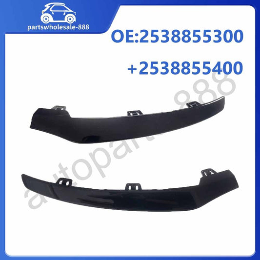 pair of bumper noodle trim molded pedals 2-piece set for front drive and passenger