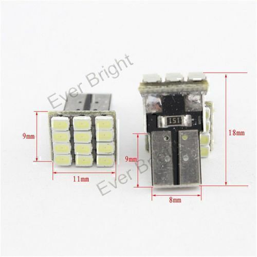1pc Bright White T10 1206 12 SMD 12 LED Car Wide Light Map Reading Lamp Bulb