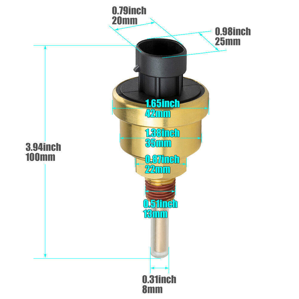 New for Kenworth K100 T2000 T300 T600 T660 Coolant Fluid Level Sensor 4903489