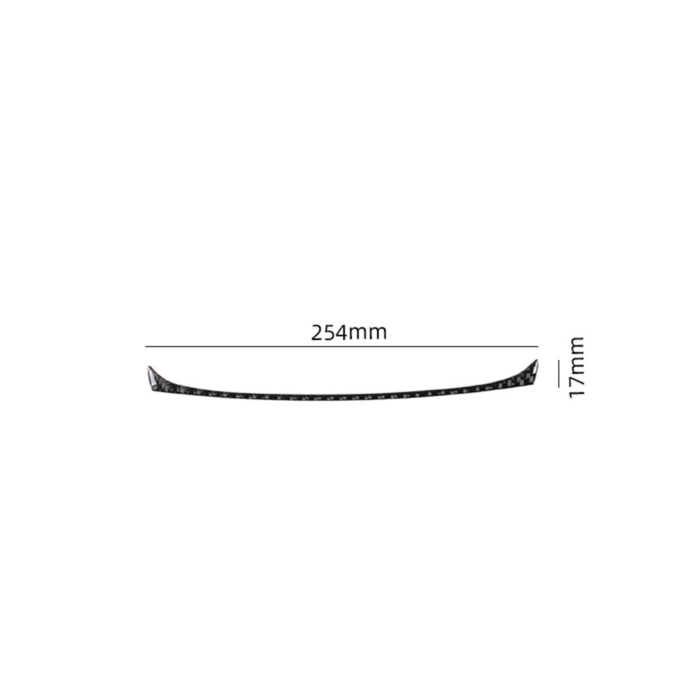 Carbon Fiber Interior Above Transmisson Accent Cover Trim For 2012-2015 for Fiat 500