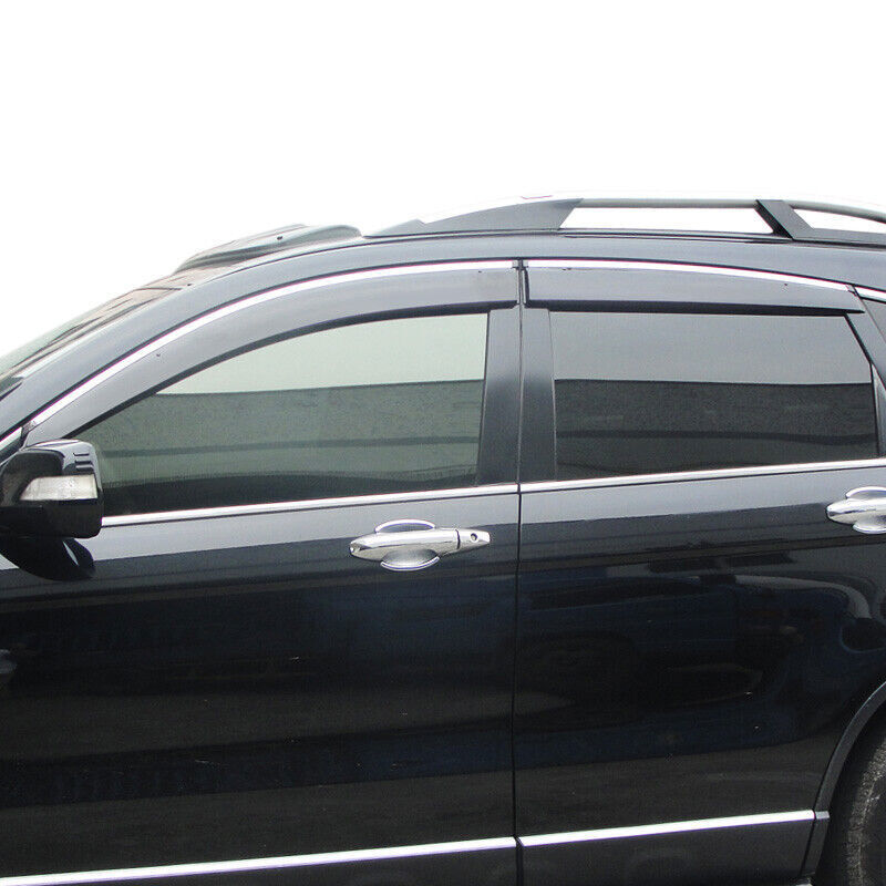 Window Visor Sun Rain Deflector W/Stainless Steel Trim for Honda CRV 2017-2022