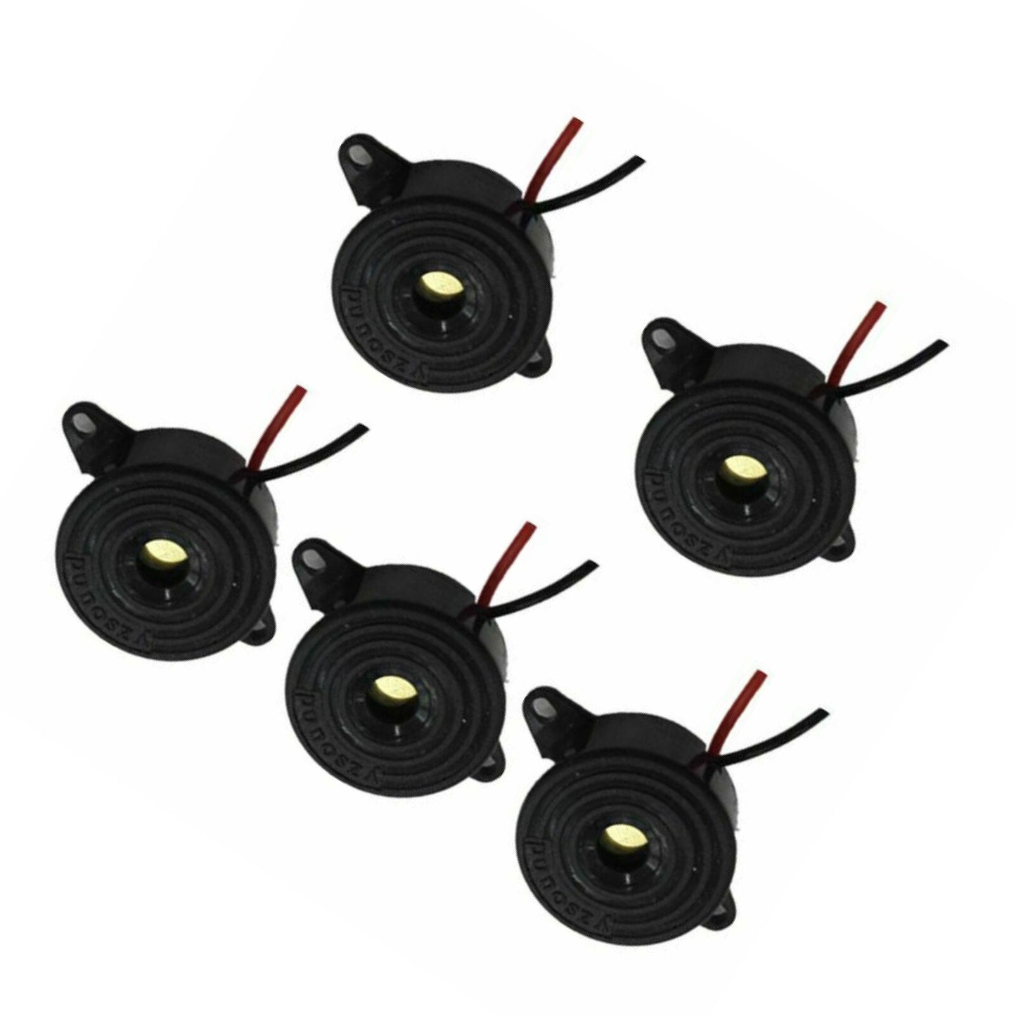 22mm Black Piezo Electronic Tone Buzzer Alarm Continuous Beep DB Piezoelectric