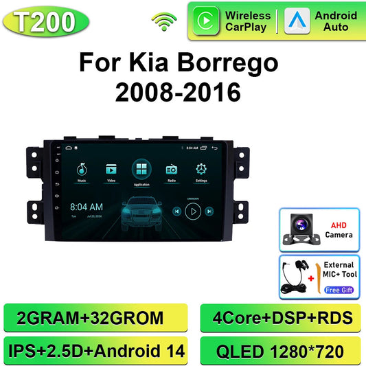 Car Radio for Kia Borrego Mohave 2008-2016 GPS CarPlay Android Multimedia Player