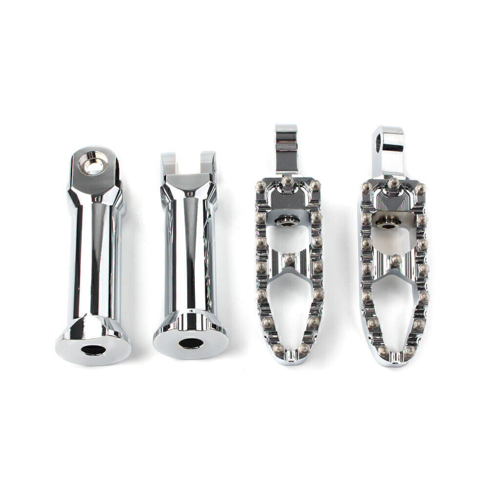 Chrome Footpegs Mount Assembly for Harley Softail Slim Fat Bob Low Rider 18-2020