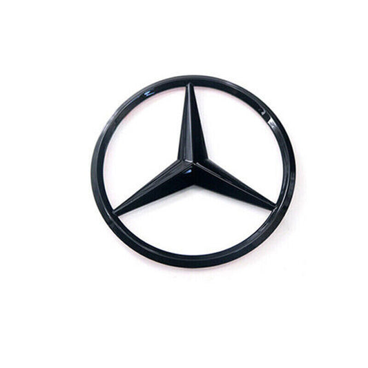 FOR C250 W204 C63 C300 AMG Trunk Star Emblem GLOSSY BLACK Rear Logo Badge