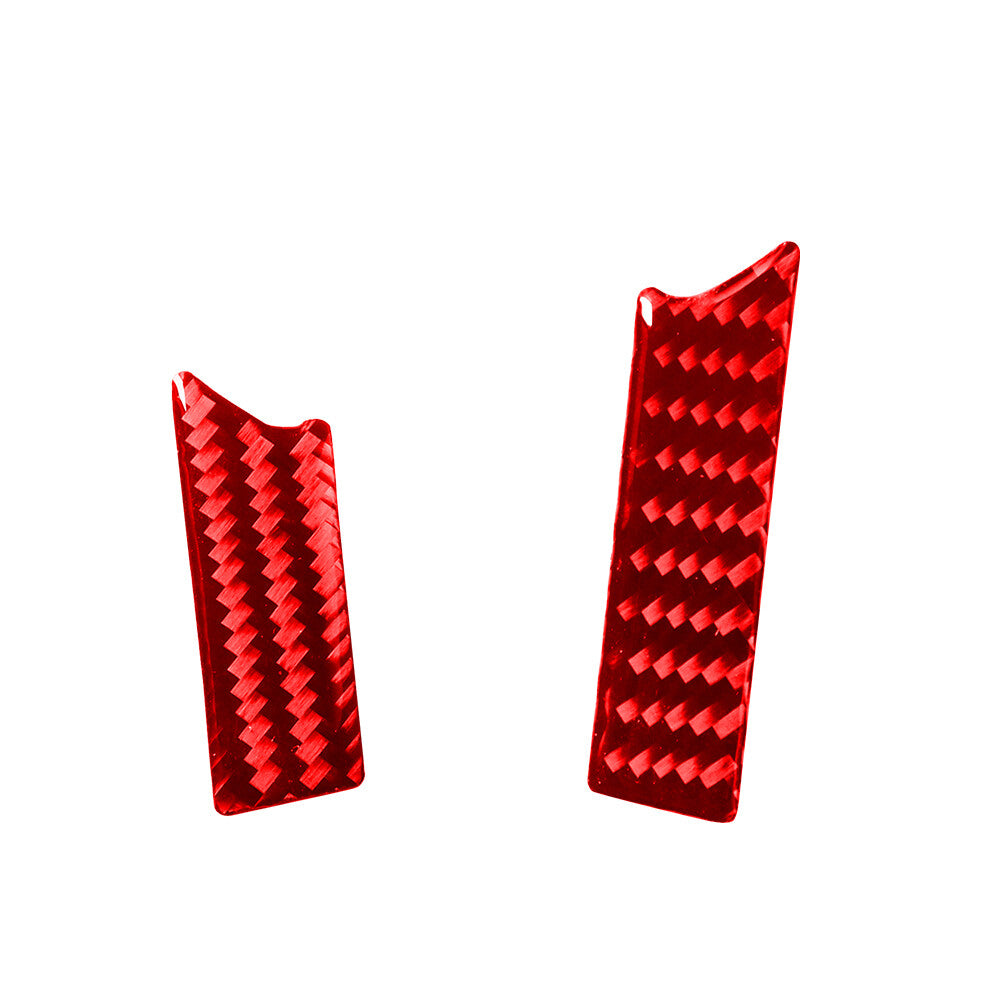4Pcs Red Carbon Fiber Steering Wheel Accent Cover Trim for Infiniti G37 2010-13