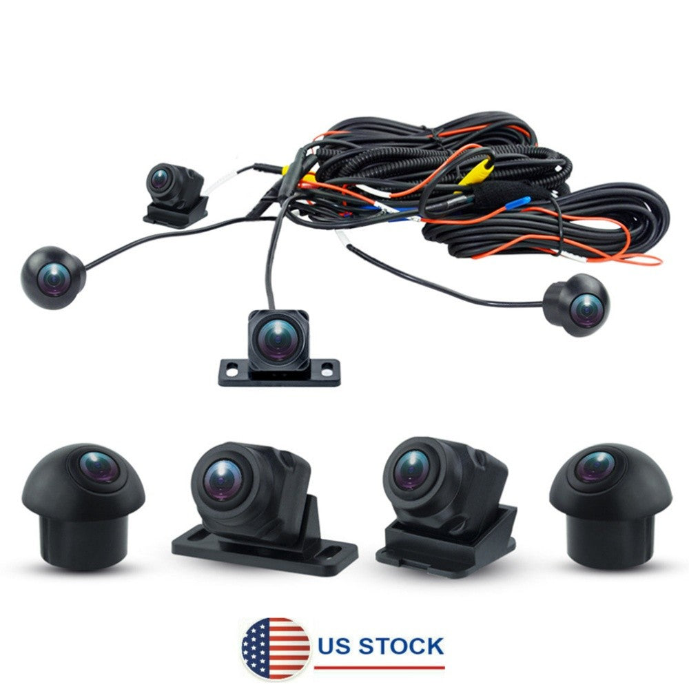 3D 360¡ã Surround View Car Camera Panoramic Front Rear Left Right Cameras